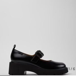 Camper Black Platform Mary Jane Shoes